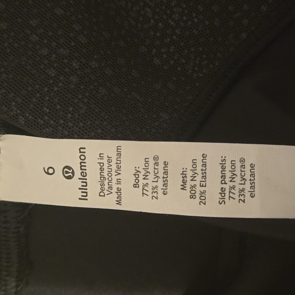 Lululemon Athletic Wunder Under Leggings Size 6 Color Black - Picture 9 of 10